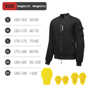 Blouson bomber moto homme WOSAWE noir hiver - vue 9