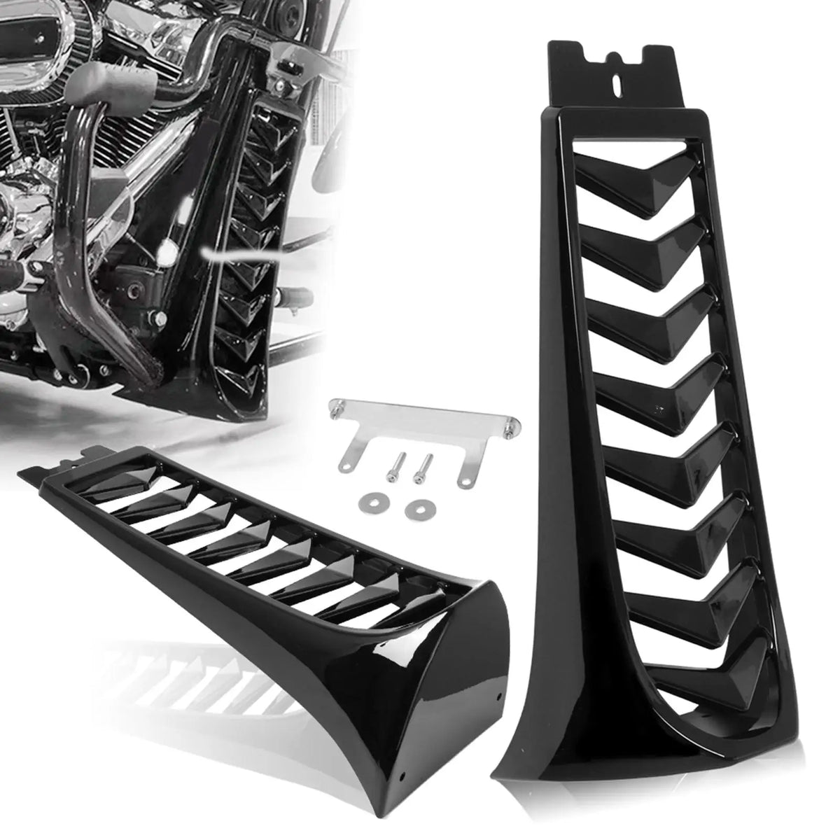 Sabot de Radiateur Universel Noir (Chin Spoiler) - Harley-Davidson Breakout – photo 4/6