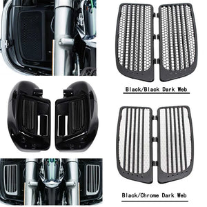 Grilles de Radiateur Chromées (Bas de Carénage) - Harley-Davidson Touring Electra Glide, Street Glide, Road King, Tri Glide 2014-2019 – photo 1/8