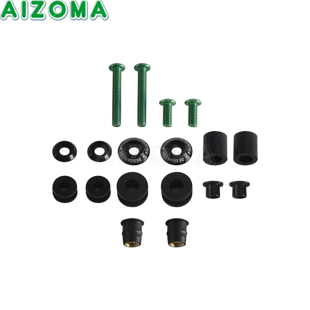 Kit d'entretoises anti-turbulence pour pare-brise - Harley Softail Low Rider S, Street Bob – photo 16/16