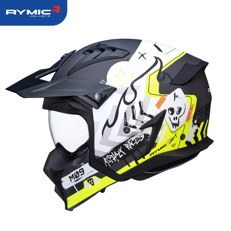 Casque moto modulable style Street Fighter - vue - vue 7