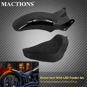 Kit Selle Solo et Garde-Boue Arrière Assortis - Harley-Davidson Softail Fat Boy, Breakout, Fat Bob, Low Rider 2018-2025 – photo 7/8
