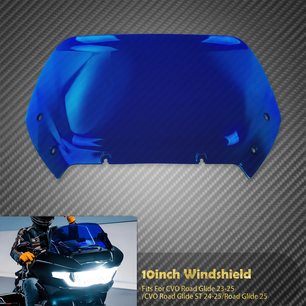 Pare-Brise 10 pouces - Harley-Davidson CVO Road Glide FLTRXSE 2023 et FLTRX 2024-2025 – photo 9/10