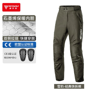 Veste moto homme hiver thermique, vue de face - vue 6