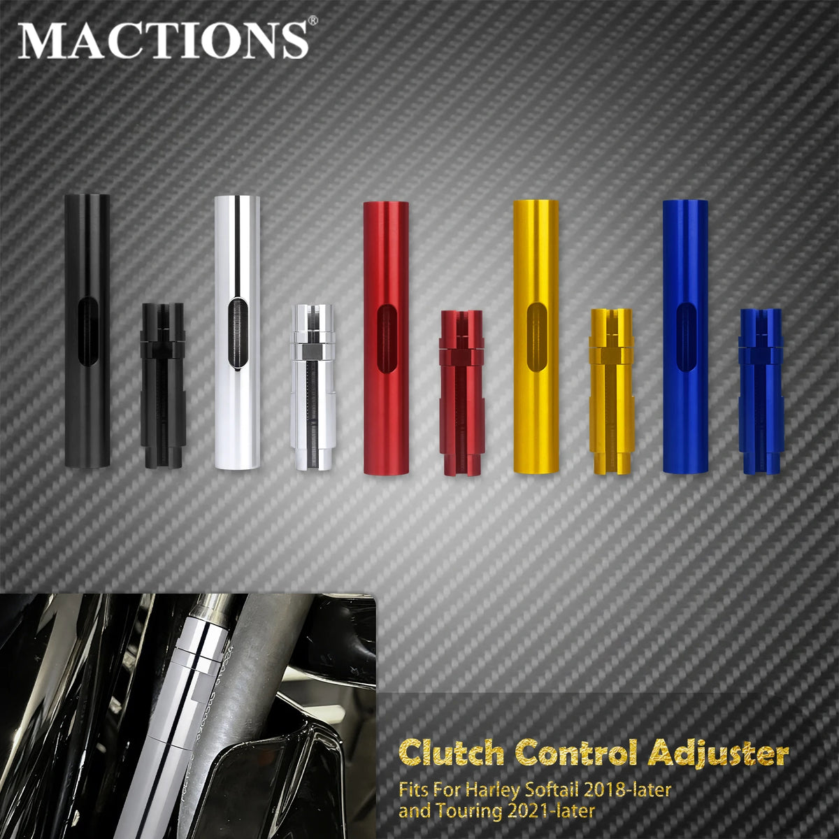 Réglette d'Embrayage Ajustable (Clutch Control Adjuster) - Harley-Davidson Softail 2018 et plus, Touring 2021 et plus – photo 1/11