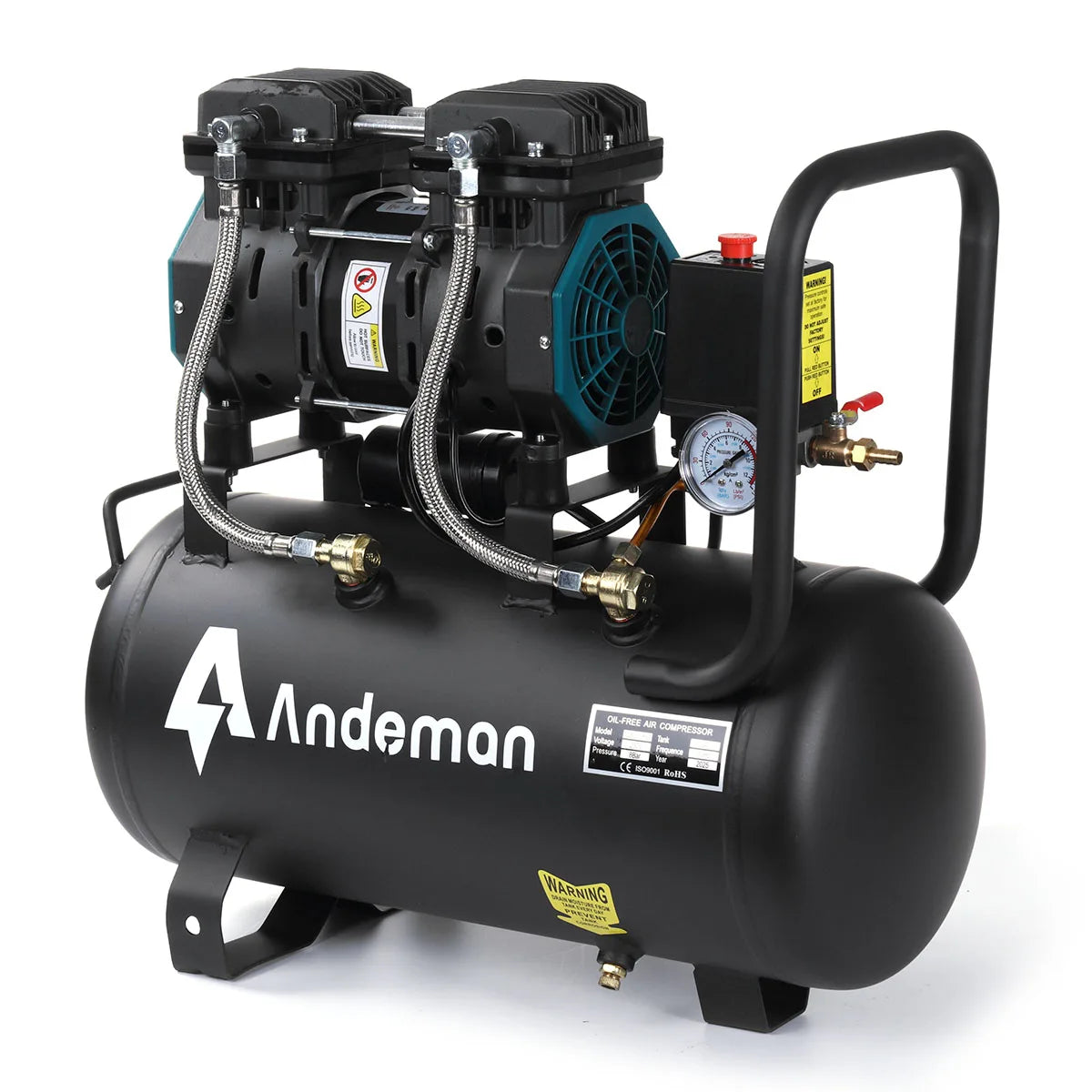 Compresseur d'Air Silencieux 1500W 24L Sans Huile - Atelier & Gonflage Pneus – photo 1/6