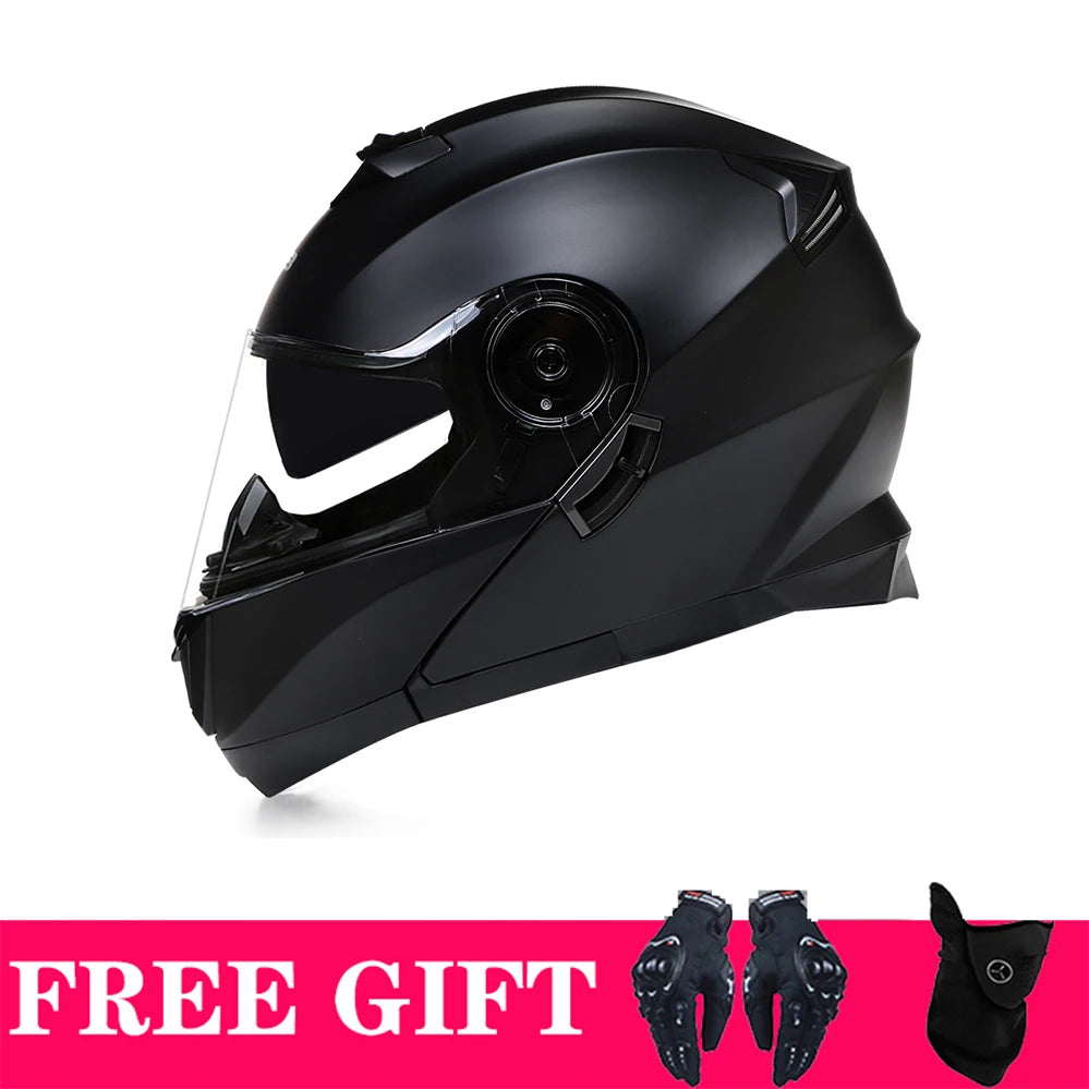 Casque moto modulable style adventure noir - vue 17