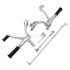 Kit complet commandes avancées CNC, repose-pieds, biellettes et leviers pour Harley-Davidson Sportster XL 48, 883, 1200, SuperLow 2004-2013 – photo 13/16