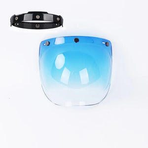 Visière bulle fumée relevable pour casque de moto - vue 9
