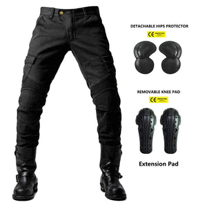 Pantalon Moto Homme Noir Protections Amovibles Toutes Saisons - vue 6