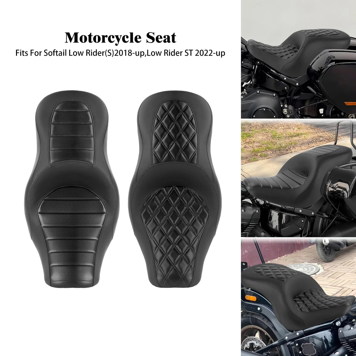 Selle biplace pour Harley-Davidson Softail Low Rider S et Sport Glide