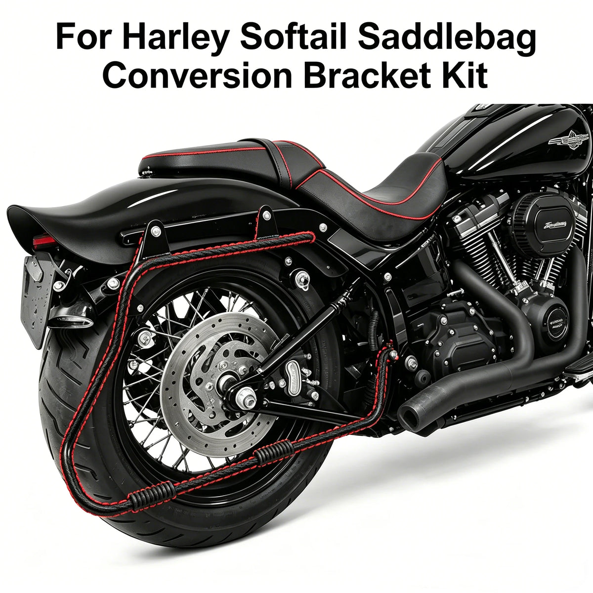 Kit de Supports de Conversion pour Sacoches Rigides Harley Softail 1984-2017 - vue 6