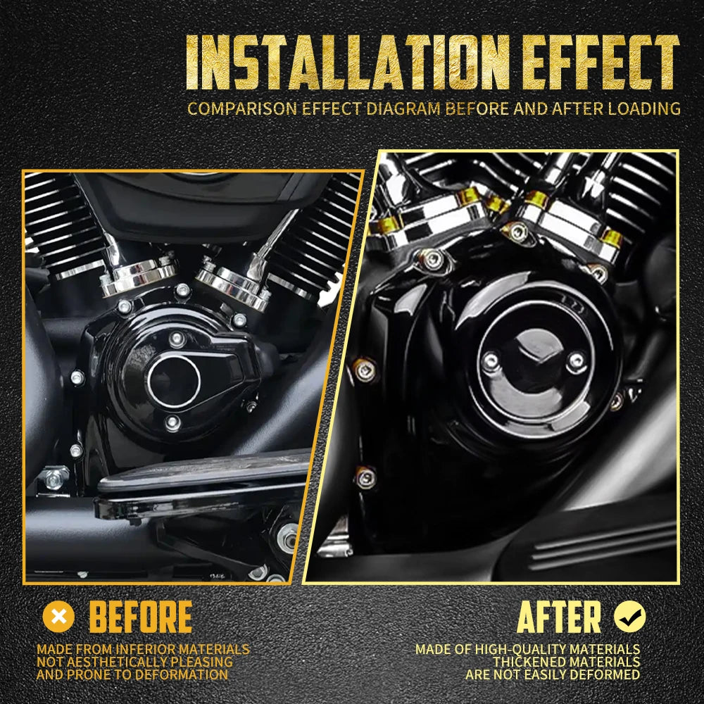 Kit de 54 vis décoratives de cylindre moteur M8 pour Harley-Davidson Touring, Softail 2017-2025 – photo 3/12