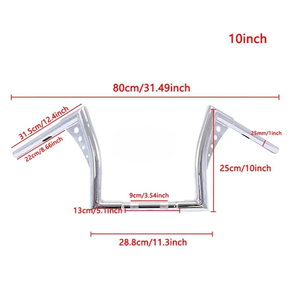 Guidon ape hanger Z-bar pour Harley Sportster Softail - vue 9
