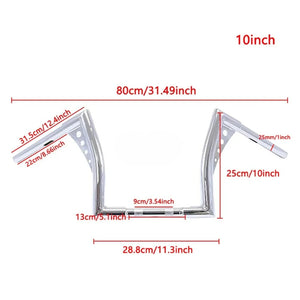 Guidon ape hanger Z-bar pour Harley Sportster Softail - vue 9
