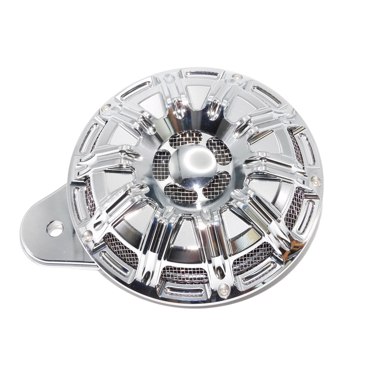 Cache de klaxon CNC noir et chrome pour Harley-Davidson Big Twin, Electra Glide et Sportster XL883 - vue 19