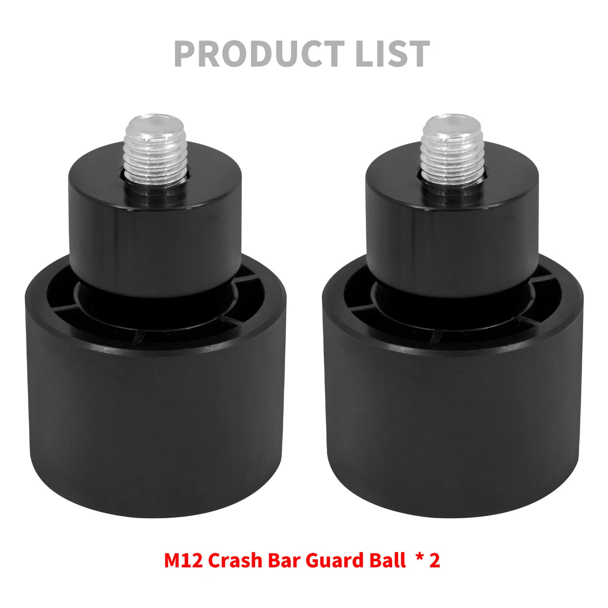 Paire de billes de protection noires pour pare-carter de moto Harley-Davidson - vue 6
