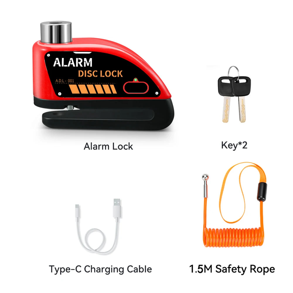 Bloque-disque moto Extractme avec alarme 120 dB rechargeable - vue 9