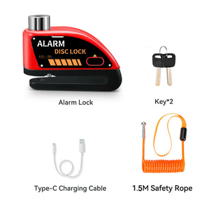 Bloque-disque moto Extractme avec alarme 120 dB rechargeable - vue 9