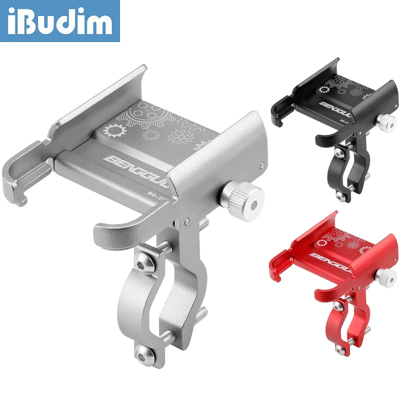 Support téléphone moto/vélo rotatif 360° pour smartphones 4,7 à 7 pouces – fixation guidon aluminium - vue 1