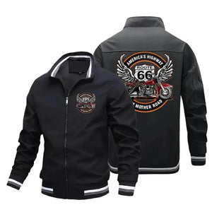Veste de sport homme zippée style motard, vue de face - vue 6