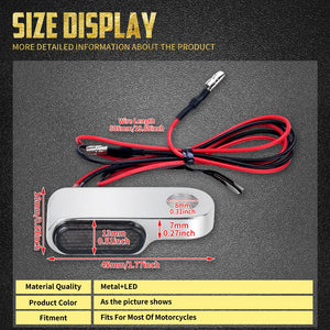 Clignotant LED Homologué E-Mark pour Guidon - Universel Harley-Davidson, BMW, Honda, Yamaha – photo 6/10