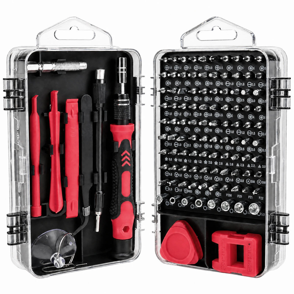 Kit de tournevis de précision 115 en 1 avec embouts magnétiques et tige flexible - outils de réparation électronique – photo 9/10