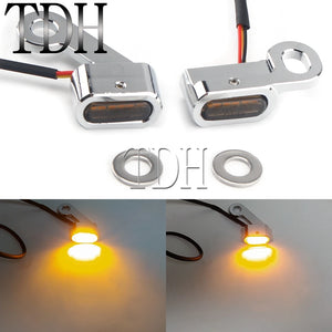 Mini clignotants LED de guidon pour Harley Sportster - vue 8