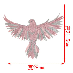 Grand écusson brodé aigle doré drapeau USA pour blouson moto - vue 15