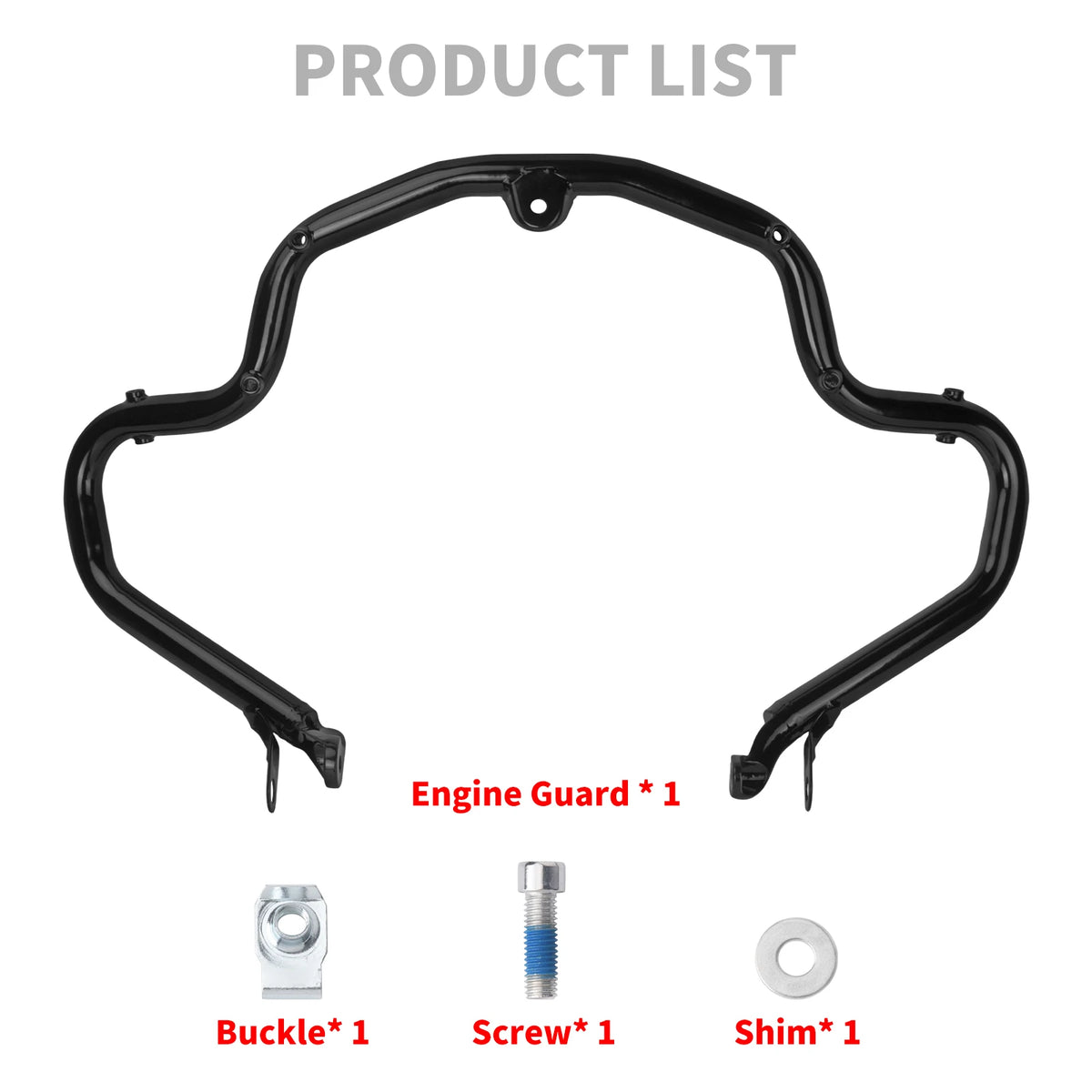Sabot moteur noir pour Harley-Davidson Touring Street Glide - vue 5