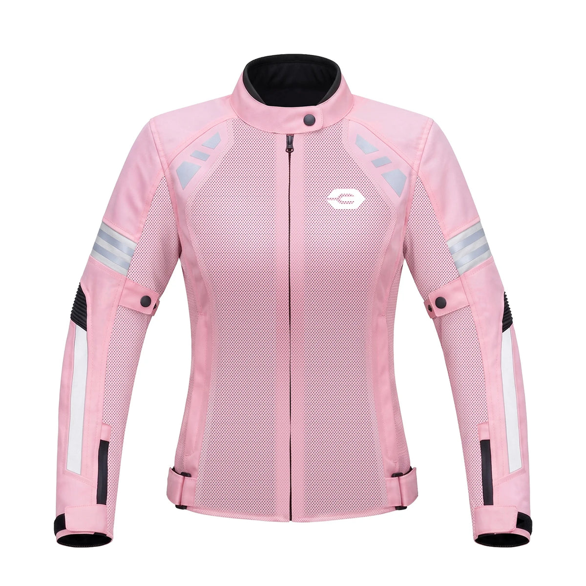 Blouson moto femme noir respirant - vue de face - vue 8