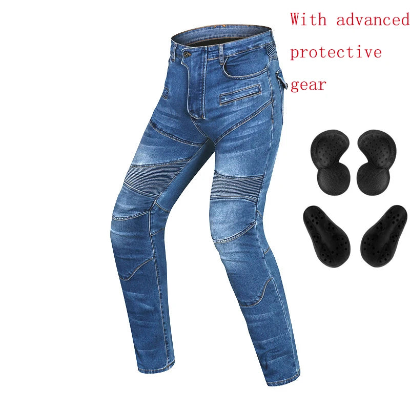 Pantalon moto homme anti-chute façon jean - vue 16