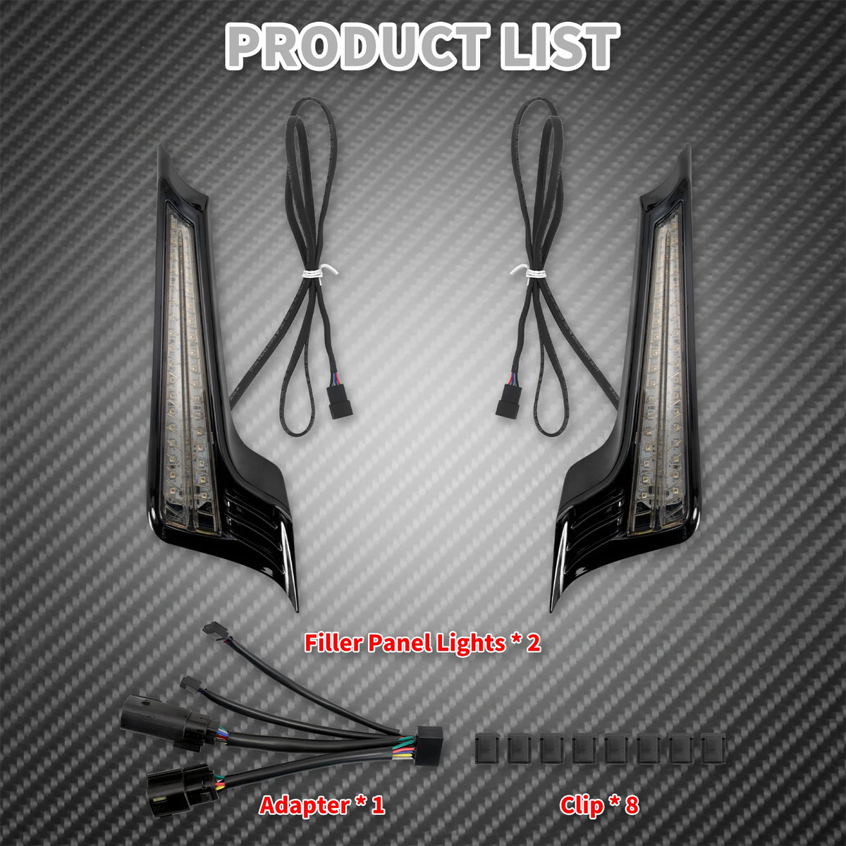 Feux LED de Remplissage d'Aile avec Clignotant/Stop Intégrés - Harley-Davidson Touring 2014-2023 – photo 5/7