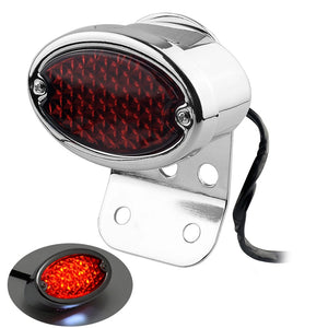Feu arrière LED rétro avec support de plaque pour projet chopper - vue 1