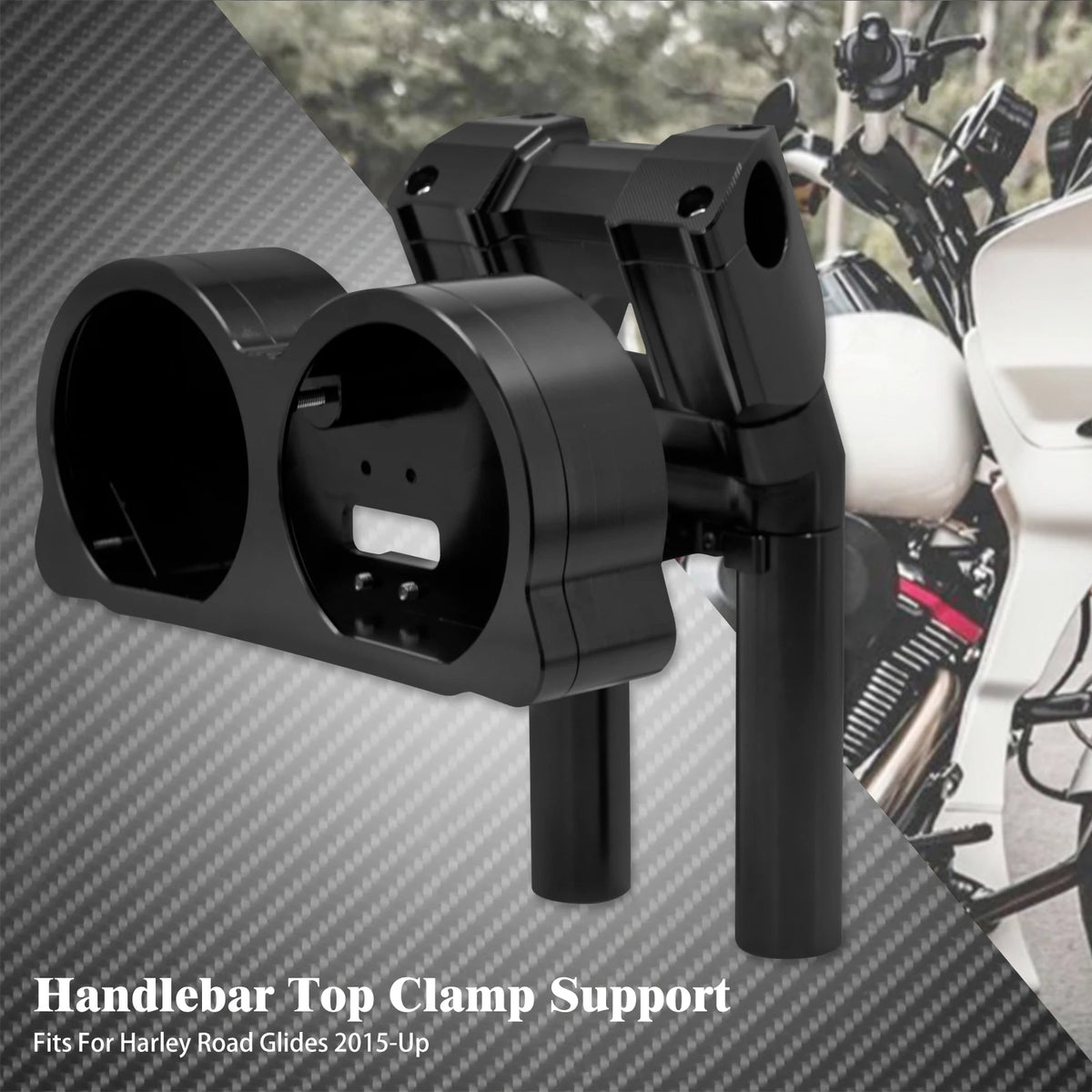 Risers avec support de compteurs pour Harley Road Glide - vue 6