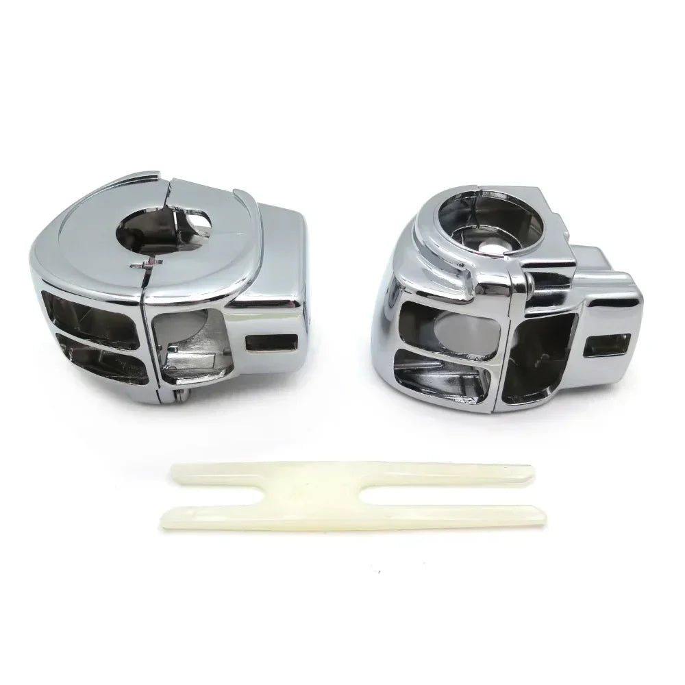 Boîtiers de commodo chromés pour Harley Touring Electra Glide Street Glide - vue 4