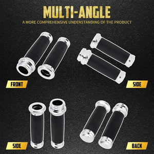 Poignées de guidon électroniques chromées 25mm - Harley Dyna, Softail Fat Boy, Touring Road King, Street Glide, CVO – photo 2/7