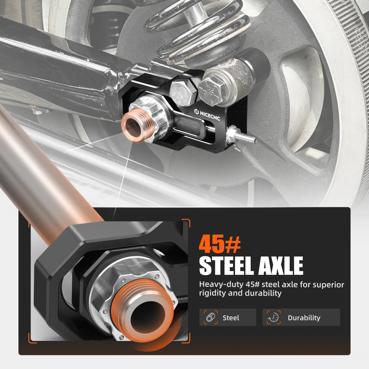 Kit Tendeur d'Essieu Arrière CNC pour Harley Street Glide, Road Glide, Road King – photo 4/7