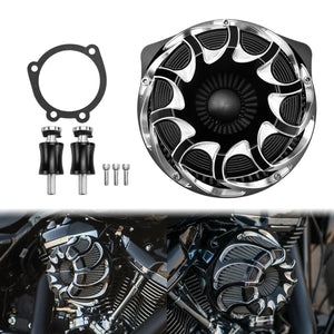 Filtre à air CNC chromé à cornet apparent pour moto Harley-Davidson - vue 27