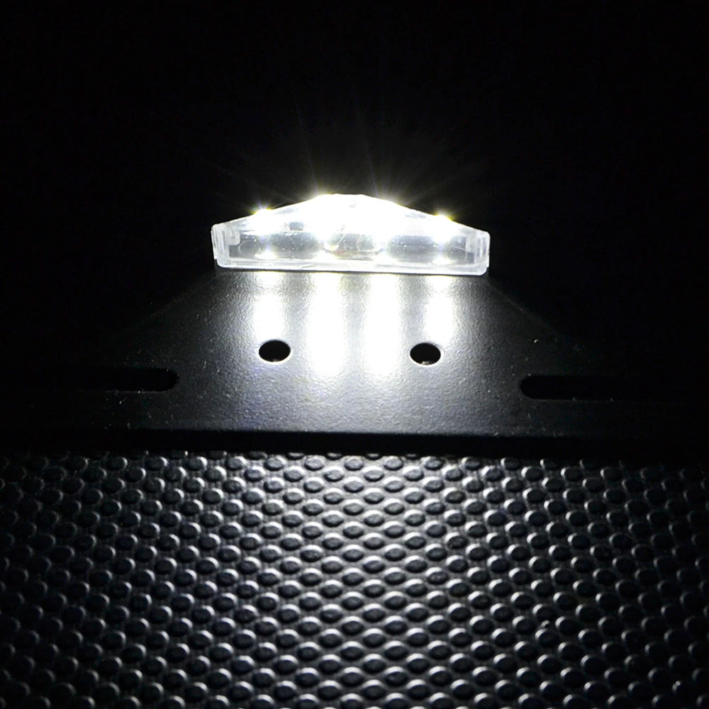 Support de plaque avec éclairage LED pour Harley custom - vue 2