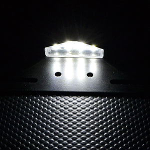 Support de plaque avec éclairage LED pour Harley custom - vue 2