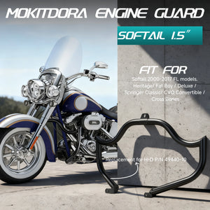 Barre de Protection Moteur "Meathook" 1.5" - Harley-Davidson Softail FL 2000-2017 – photo 2/7