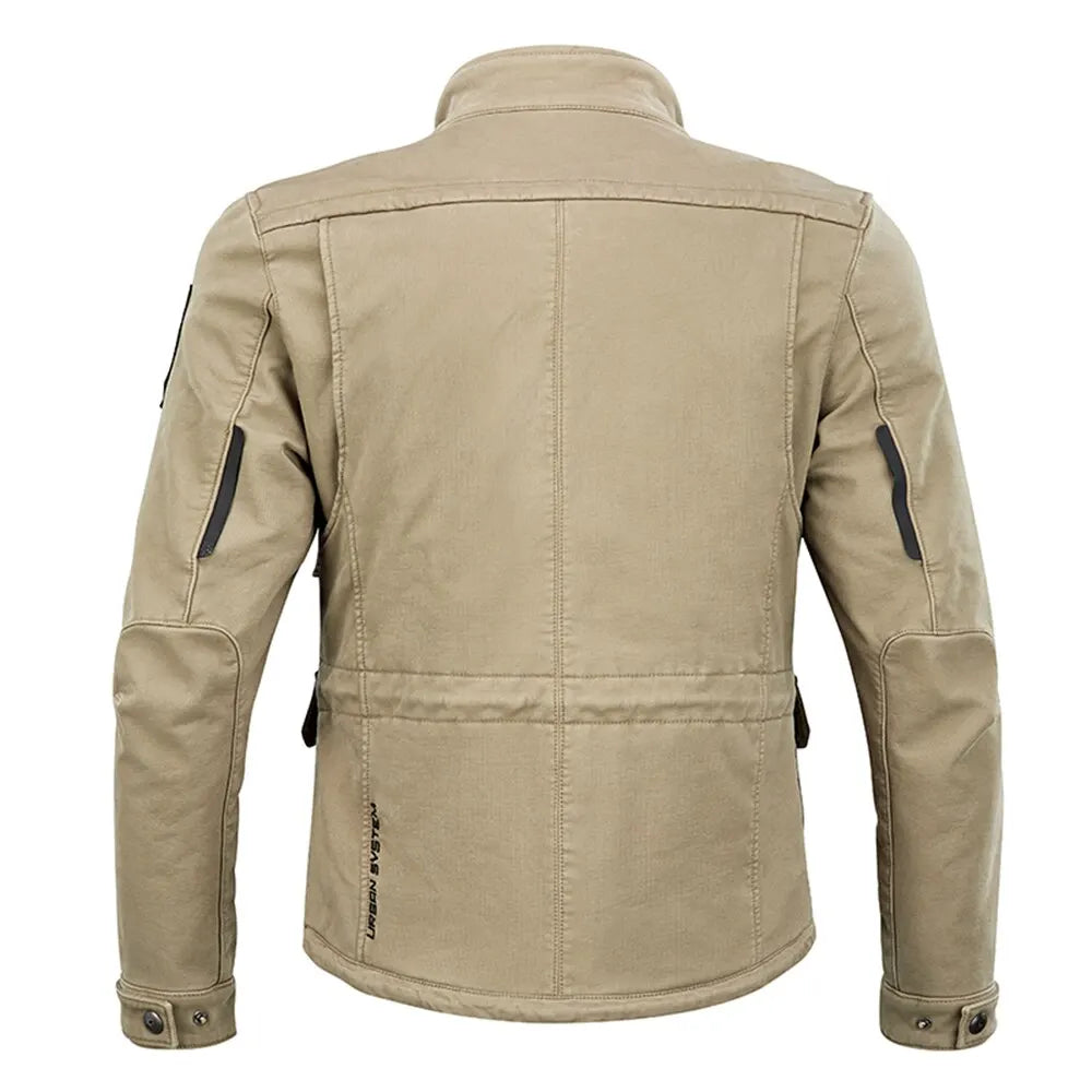 Blouson moto homme noir avec protections - vue 2