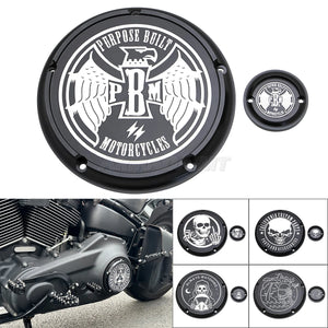 Cache derby et cache de distribution pour Harley Touring - vue 1
