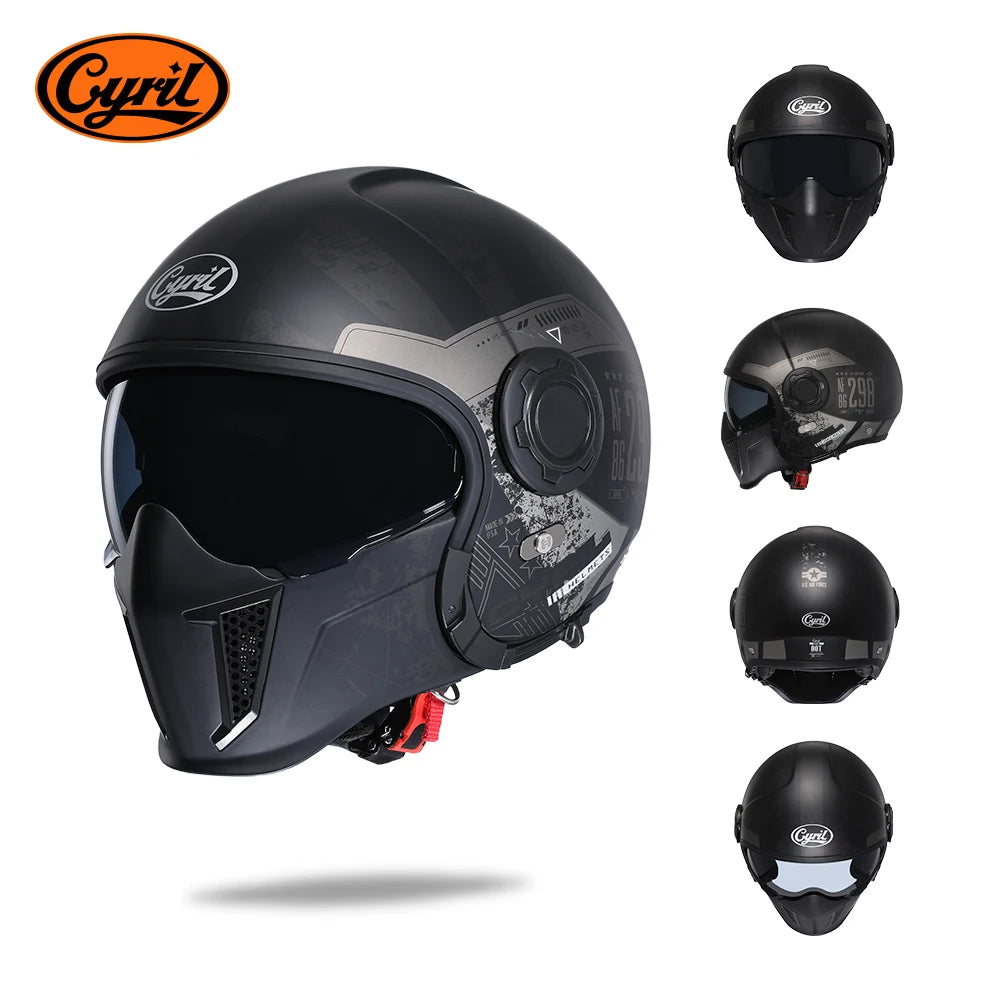 Casque Moto Modulable 4-en-1 - Double Visière, Homologué DOT/ECE - vue 22