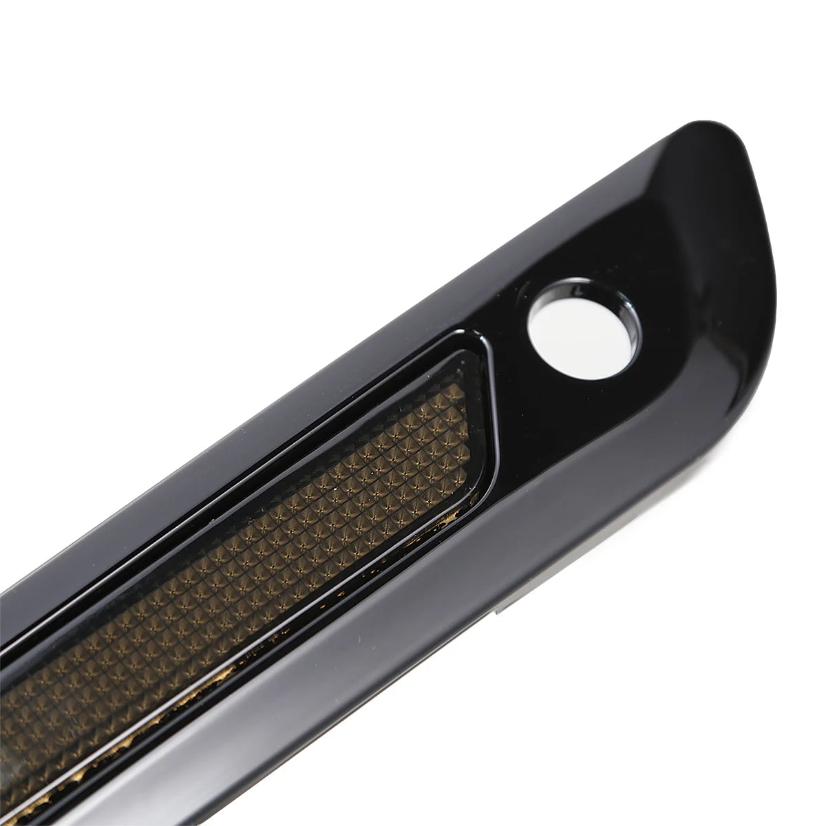 Cache de fermoir de sacoche noir brillant pour Harley Touring - vue 4