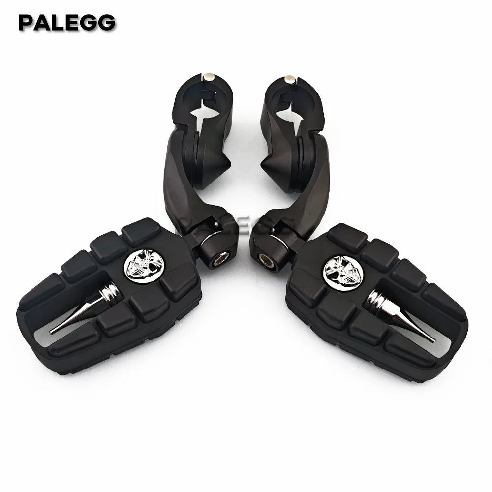 Repose-pieds highway courts et réglables 1.25 pouce pour Harley-Davidson Touring, Road King, Road Glide, Electra Glide, Street Glide, Sportster, Softail – photo 7/7