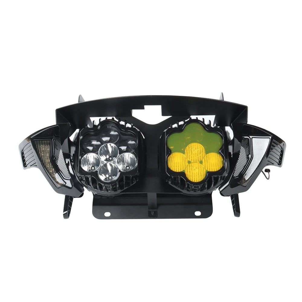 Kit de phares LED noirs pour Harley Road Glide - vue 3