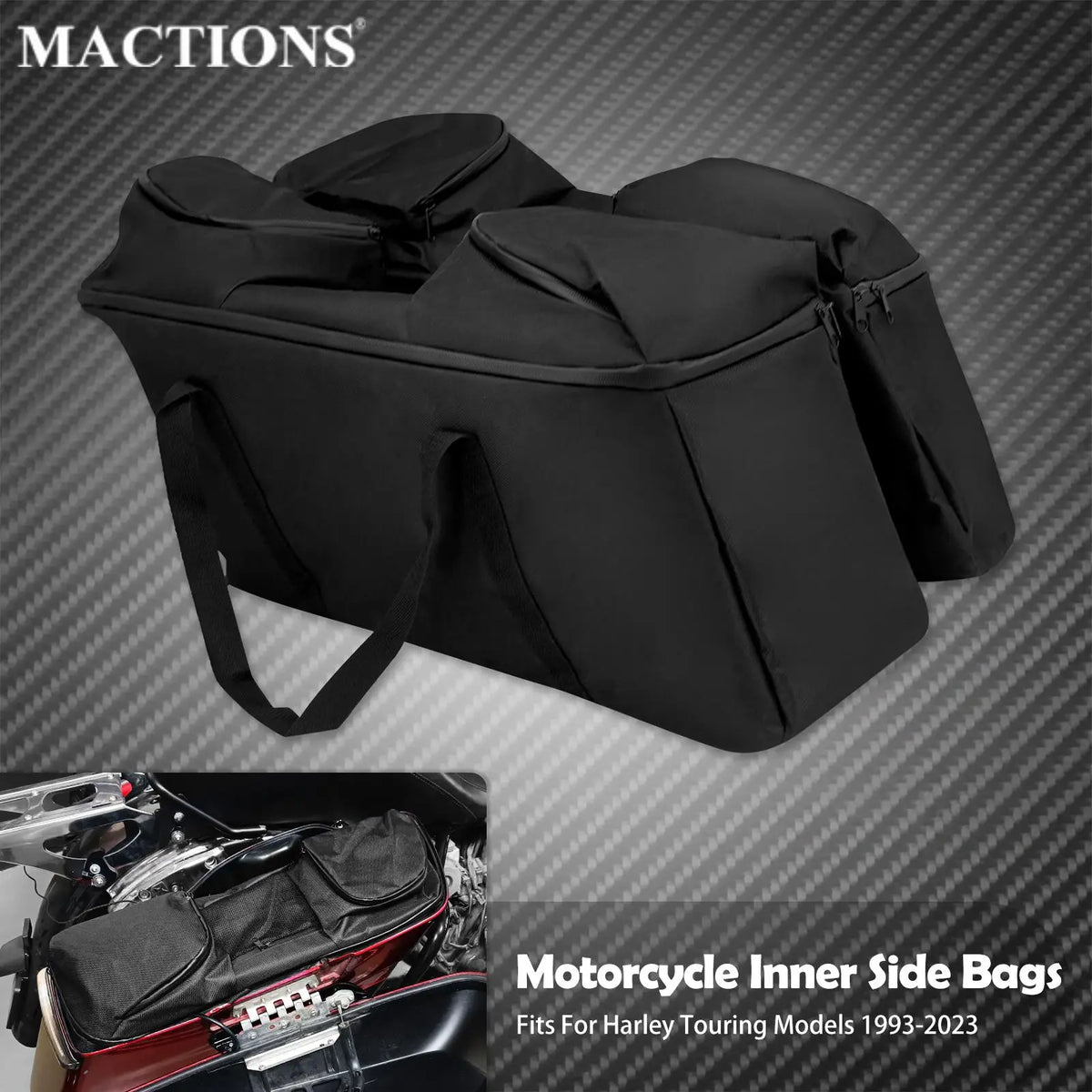 Doublures de Sacoches Rigides (Saddlebag Liners) - Harley-Davidson Touring 1993-2023 – photo 1/7