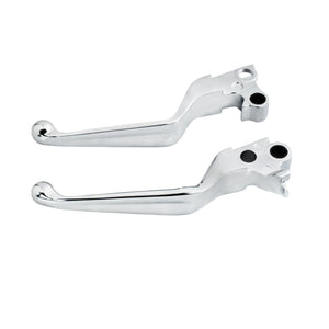 Leviers de frein et d'embrayage chromés pour Harley Sportster, Dyna, Softail et Touring - vue 3